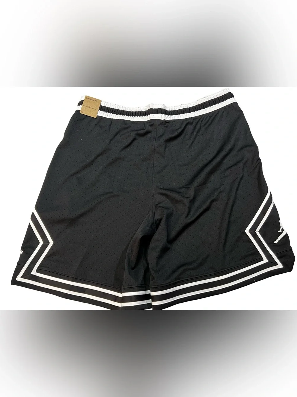 Nike men’s air Jordan Dri-FIT Mesh basketball Shorts diamond Black white size XL